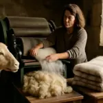 Come si trasforma la lana delle pecore in coperte? Un sapere rurale che sta tornando utile in casa