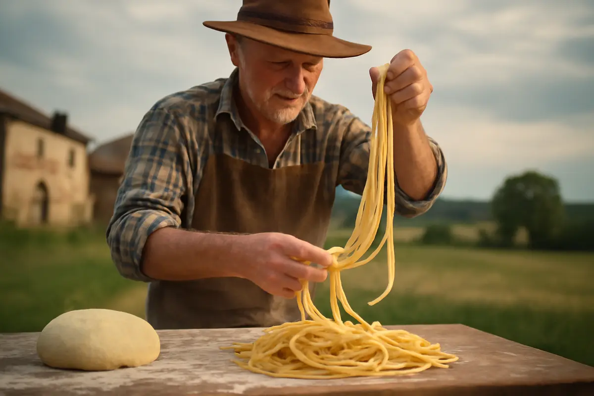 Tagliatelle fatte in casa: il segreto dei contadini per un impasto sempre elastico e tenace