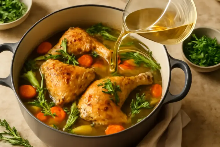 Pollo ruspante in umido con aromi d’orto: perché non bisogna esagerare con la quantità d’acqua