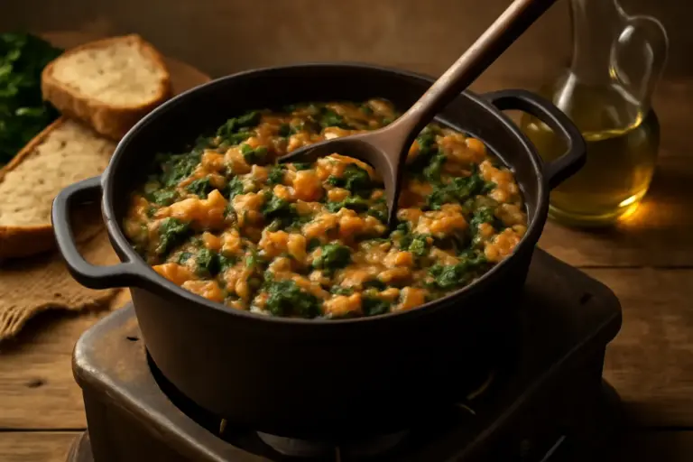 Ribollita contadina originale: la cottura lenta che trasforma pane secco e cavolo in un piatto indimenticabile