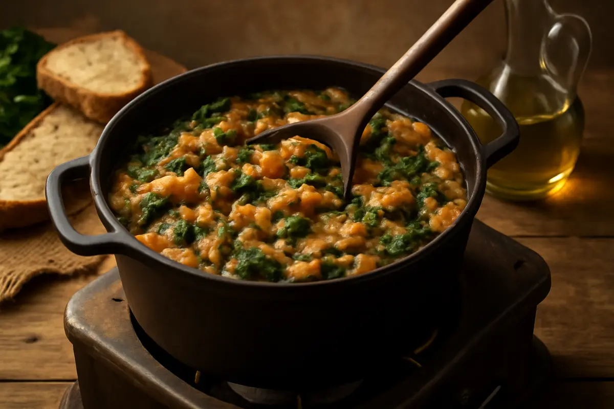 Ribollita contadina originale: la cottura lenta che trasforma pane secco e cavolo in un piatto indimenticabile