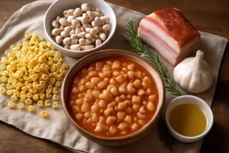 Quali ingredienti non devono mai mancare nella pasta e fagioli della tradizione? Scopri l’elemento chiave per il gusto
