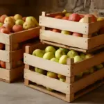 Conservare mele e pere: perché l’uso delle cassette di legno può migliorare la durata in cantina?